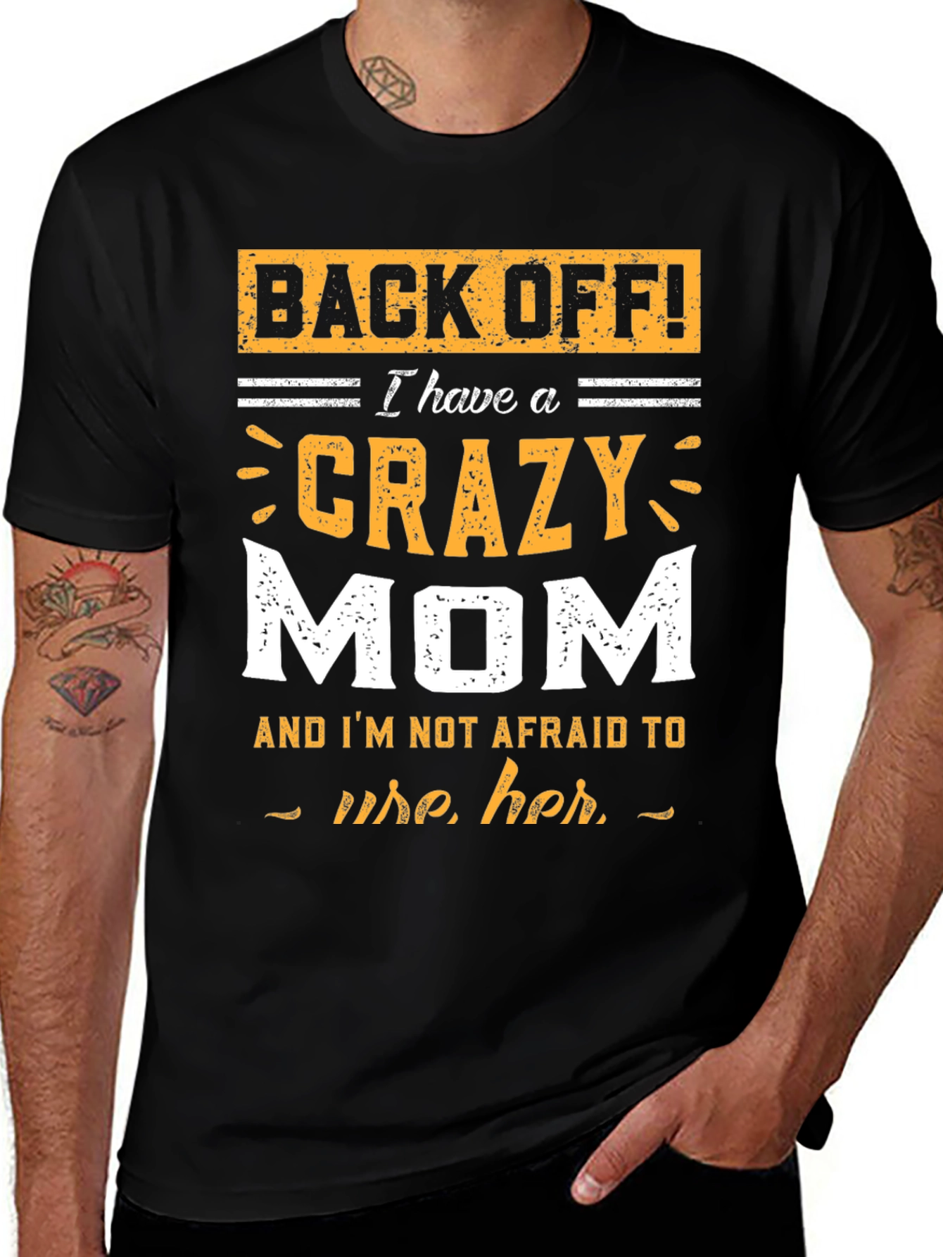 Back Off! Crazy Mom Graphic T-Shirt