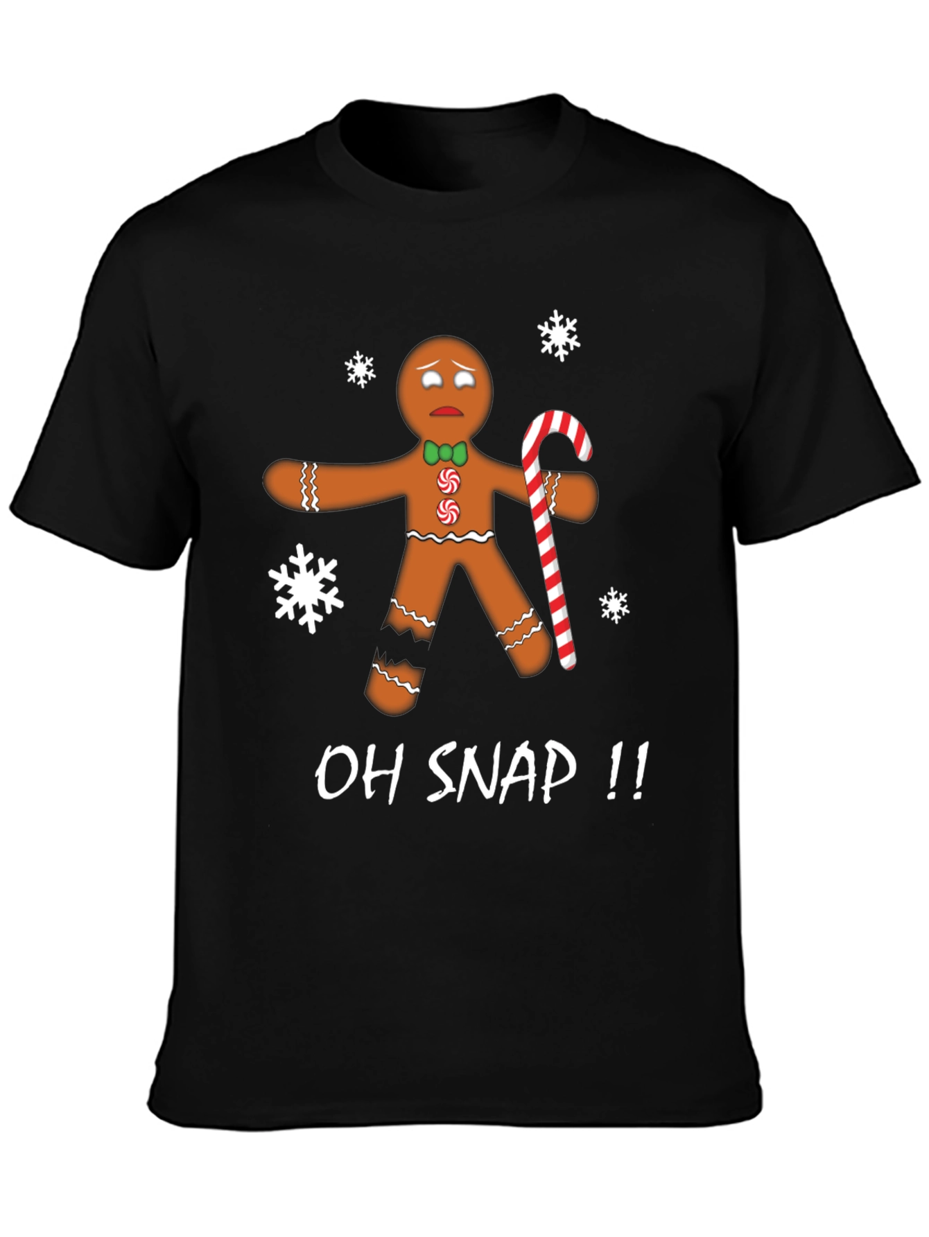 Oh Snap Gingerbread Man Christmas T-Shirt