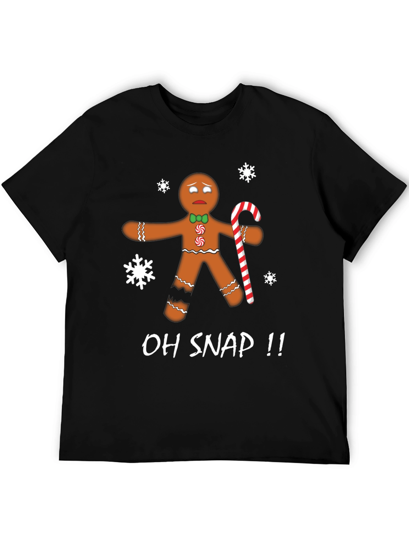 Oh Snap Gingerbread Man Christmas T-Shirt