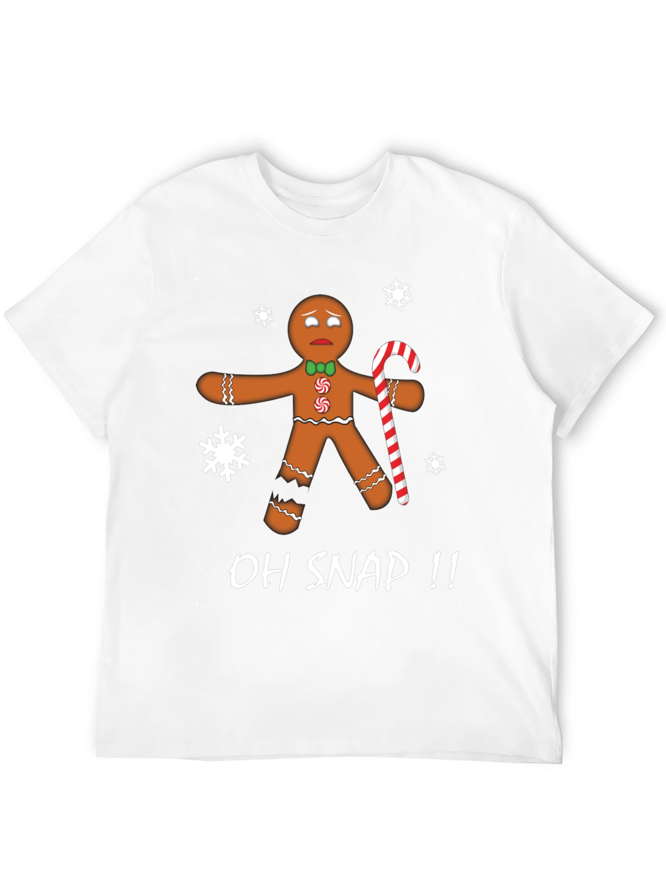 Oh Snap Gingerbread Man Christmas T-Shirt