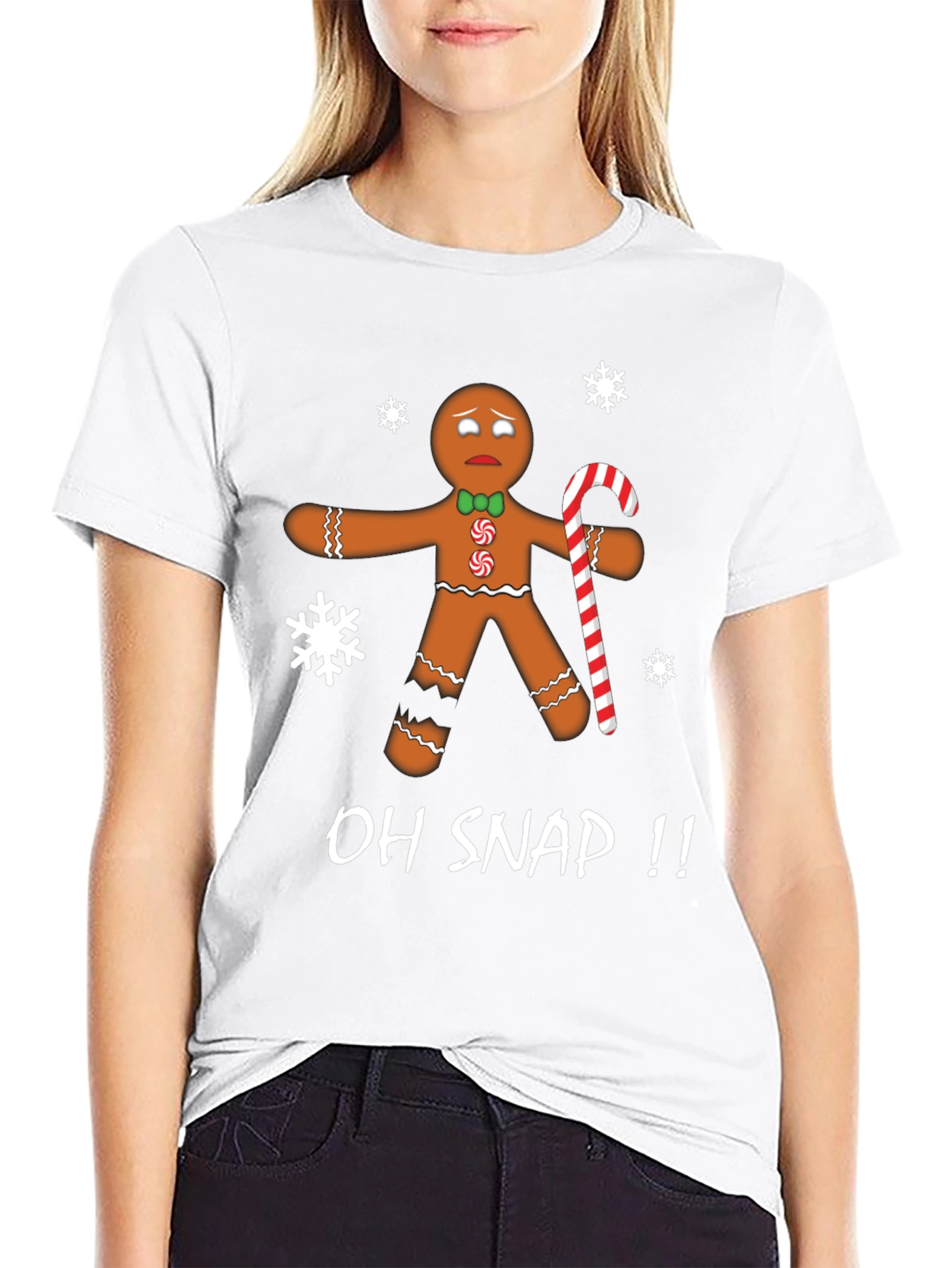 Oh Snap Gingerbread Man Christmas T-Shirt