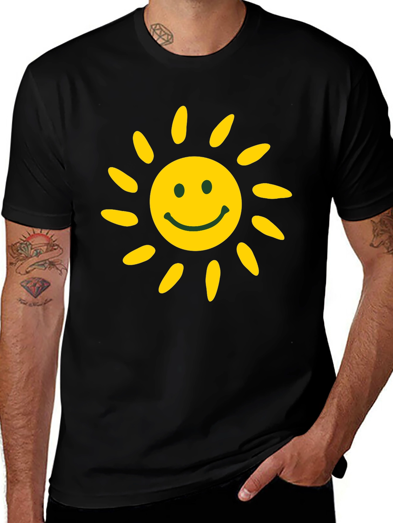 Sunny Smiley Face Graphic T-Shirt