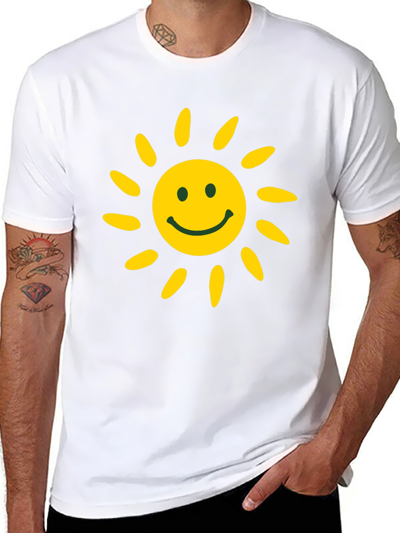 Sunny Smiley Face Graphic T-Shirt