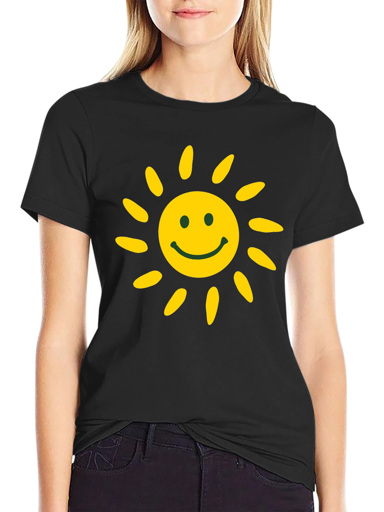 Sunny Smiley Face Graphic T-Shirt
