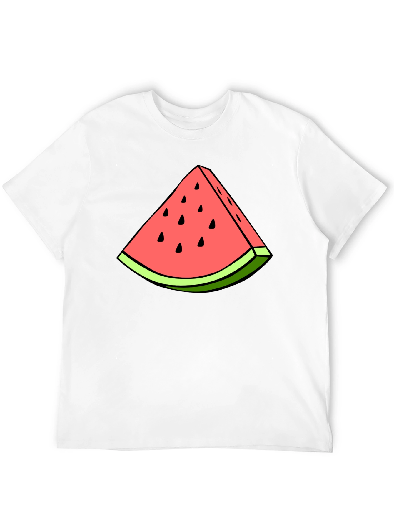 Watermelon Slice Graphic Tee - Black T-Shirt