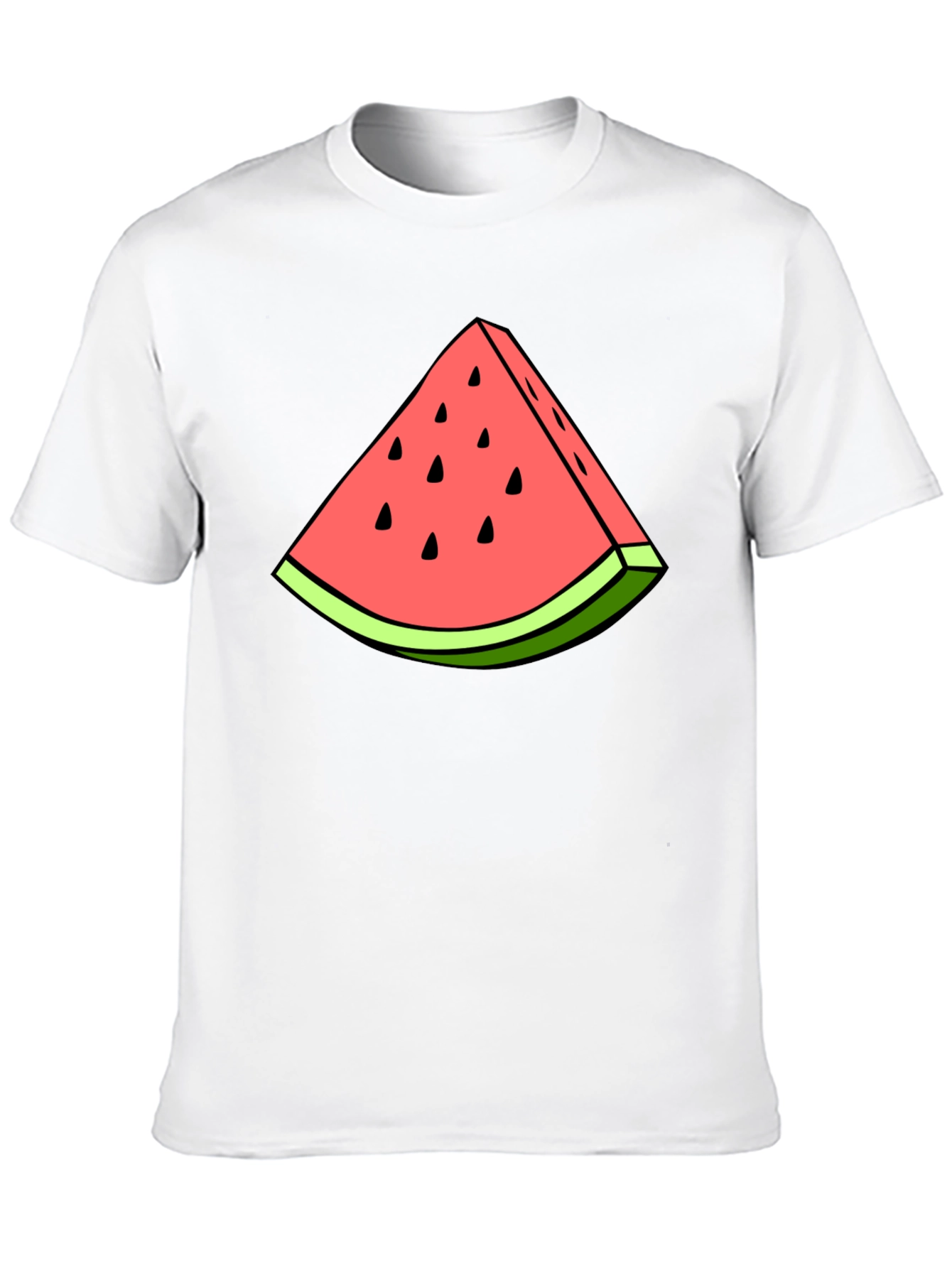 Watermelon Slice Graphic Tee - Black T-Shirt