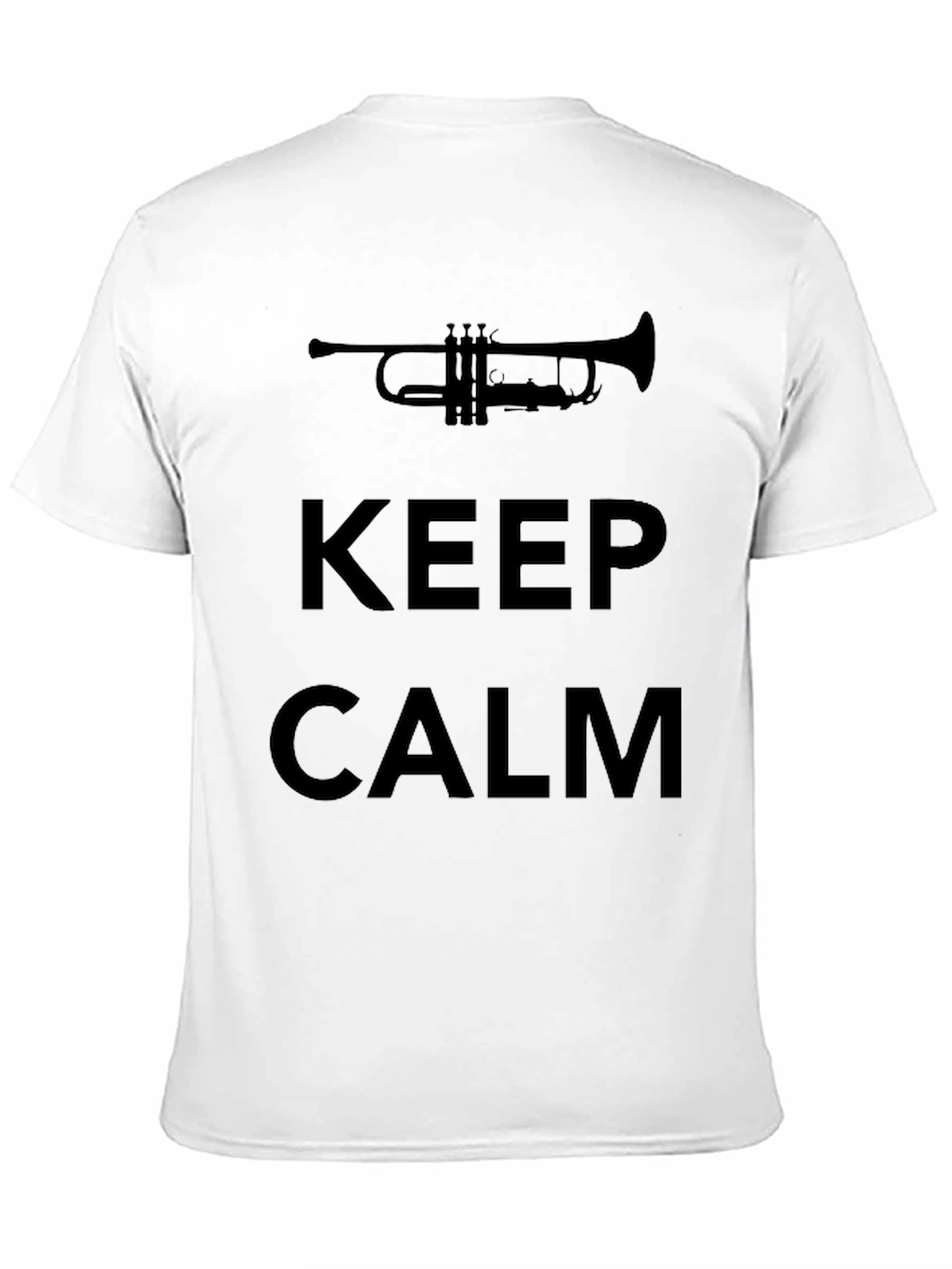 Keep Calm Trumpet Black T-Shirt
