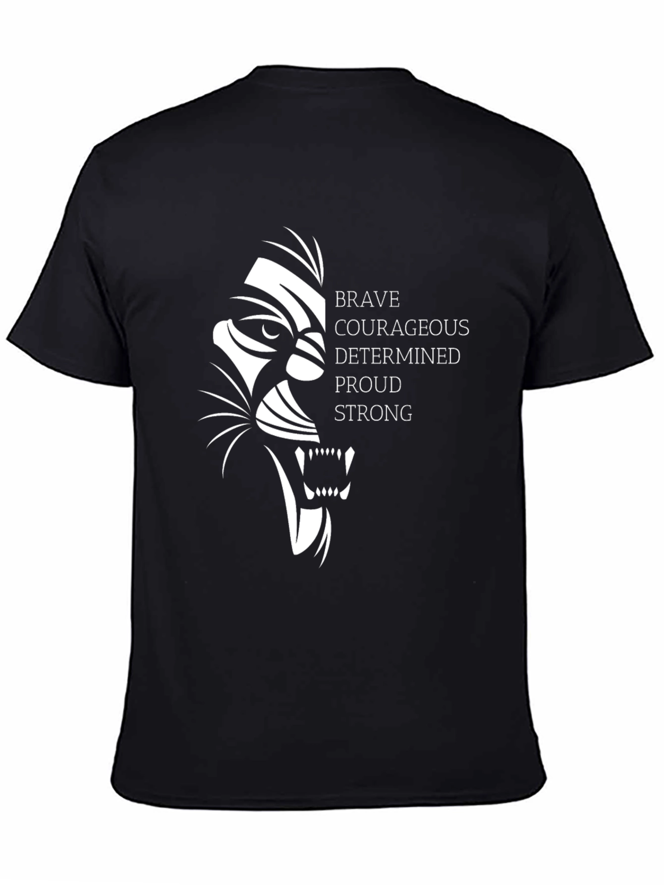 Lion Strong Graphic Tee - Black