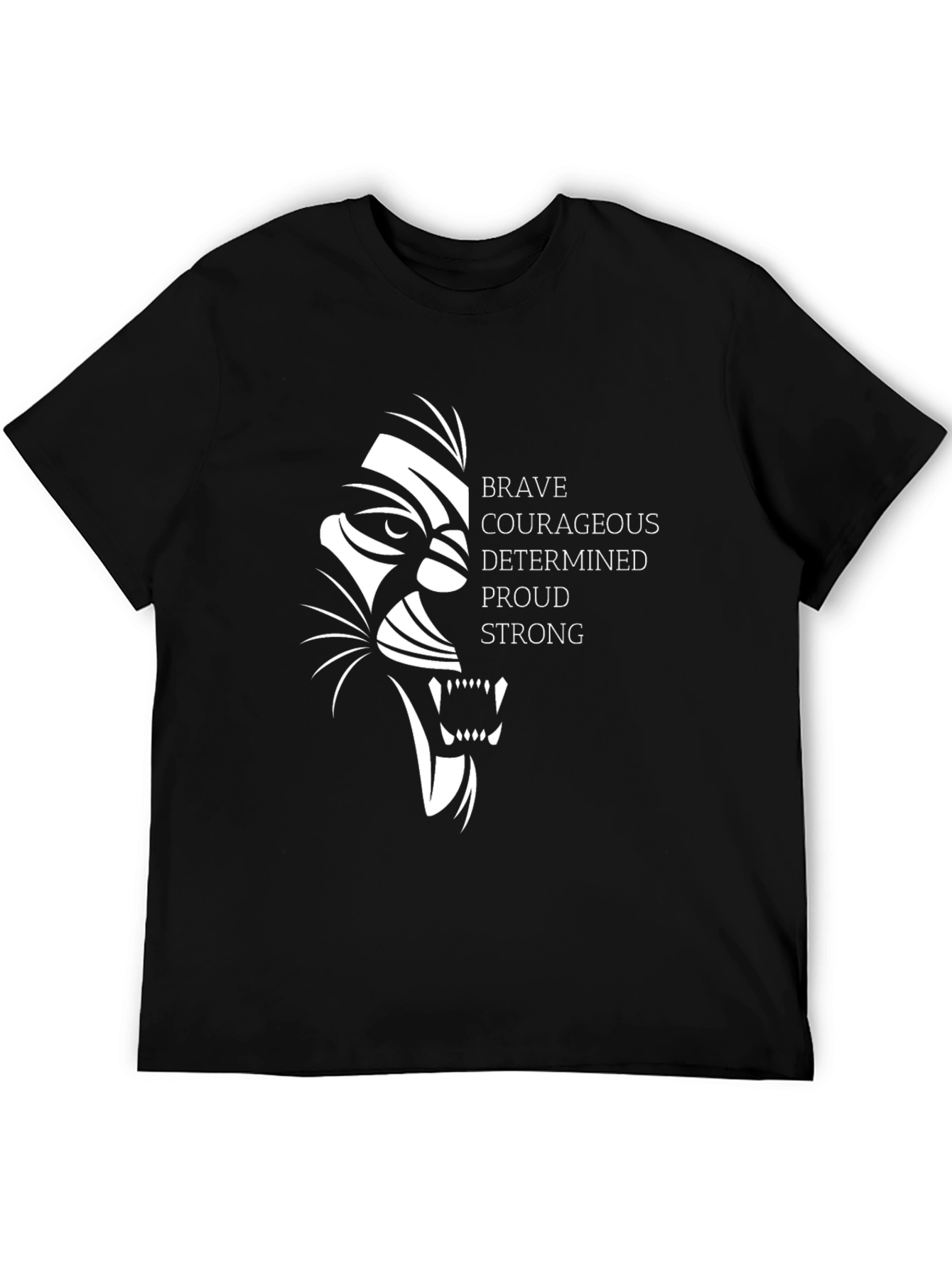 Lion Strong Graphic Tee - Black