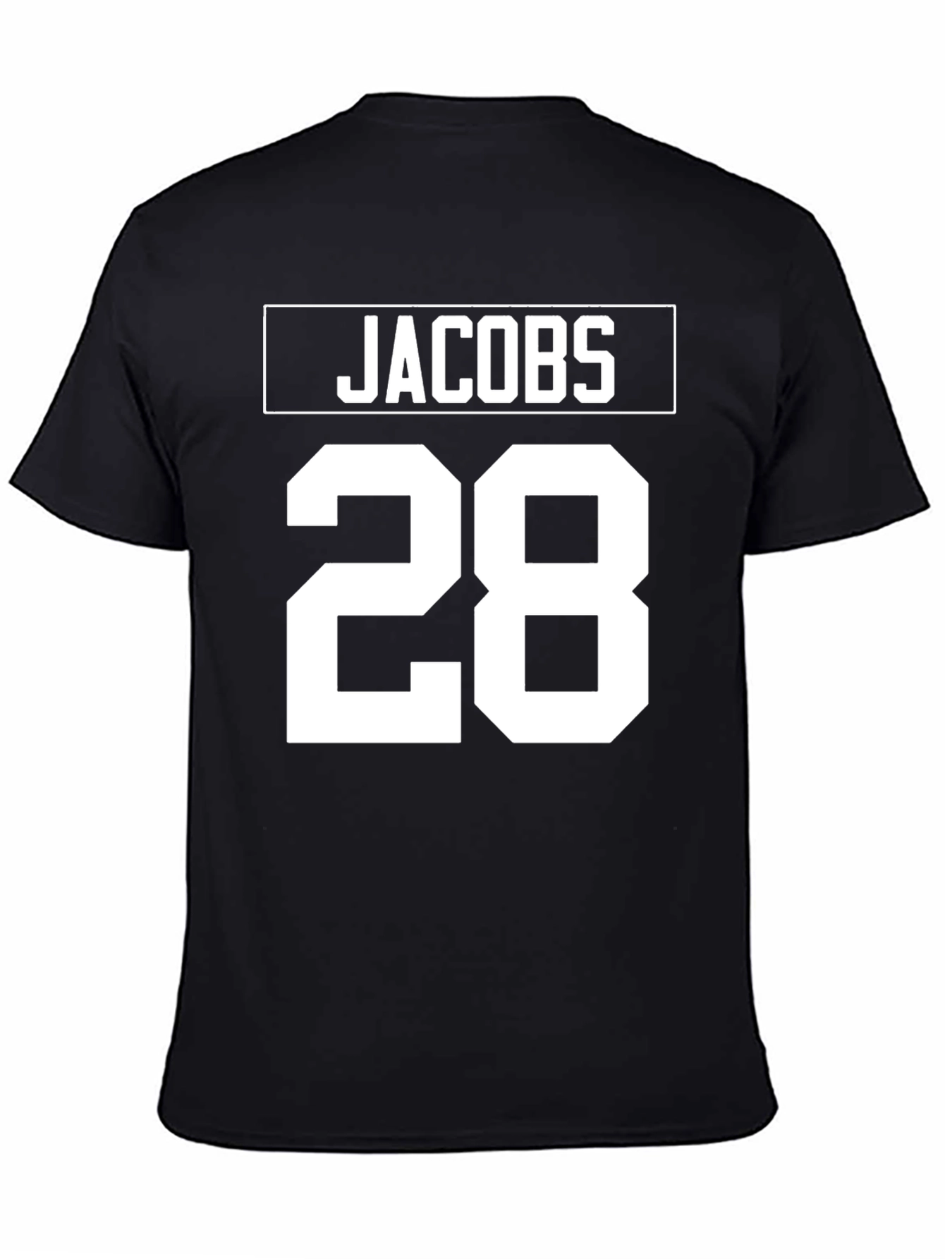 Jacobs 28 T-Shirt - Black Jersey Style Tee