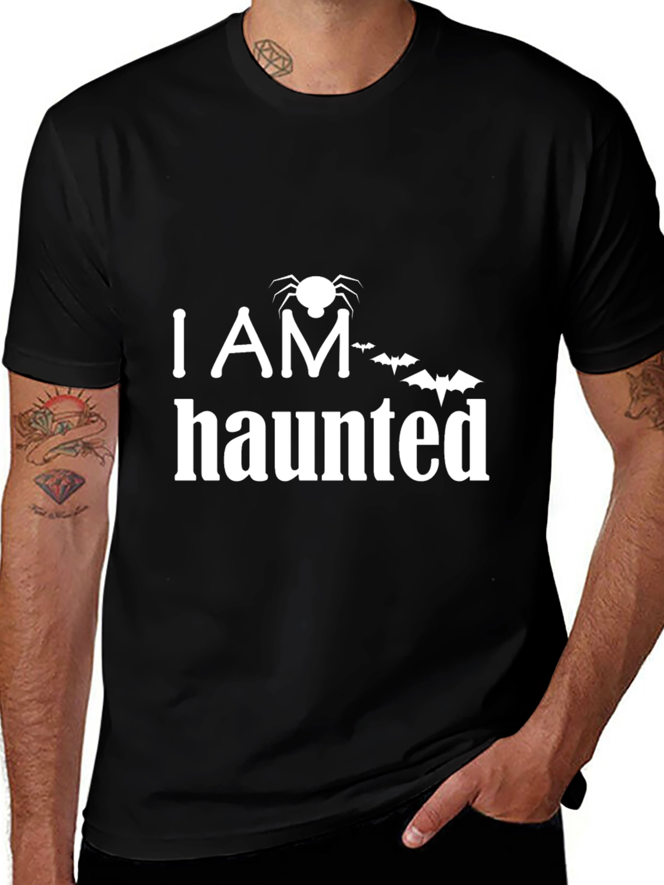 I AM Haunted Halloween T-Shirt - Spooky Season Tee
