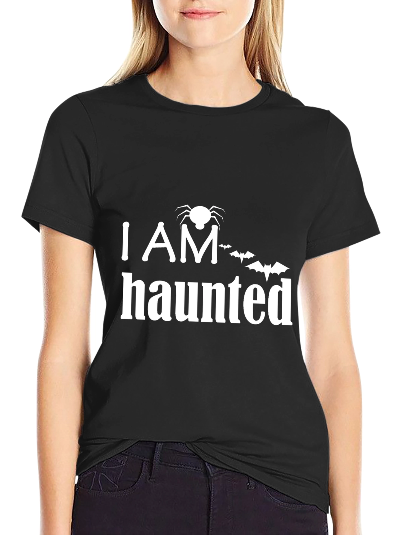 I AM Haunted Halloween T-Shirt - Spooky Season Tee