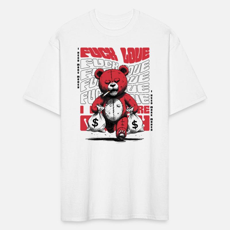 Rebellious Bear with Money Bags