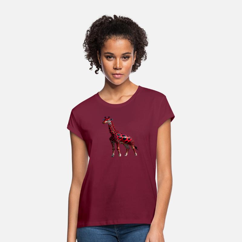 Red Majesty: Giraffe Graphic Tee