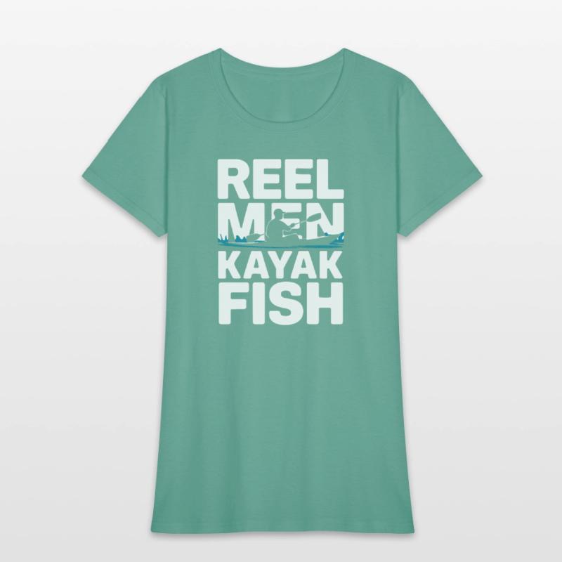 Reel Men Kayak Fish Kayak Fishing Design