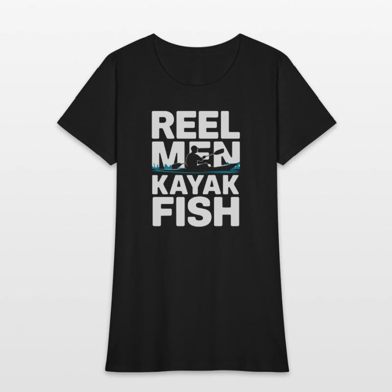 Reel Men Kayak Fish Kayak Fishing Design