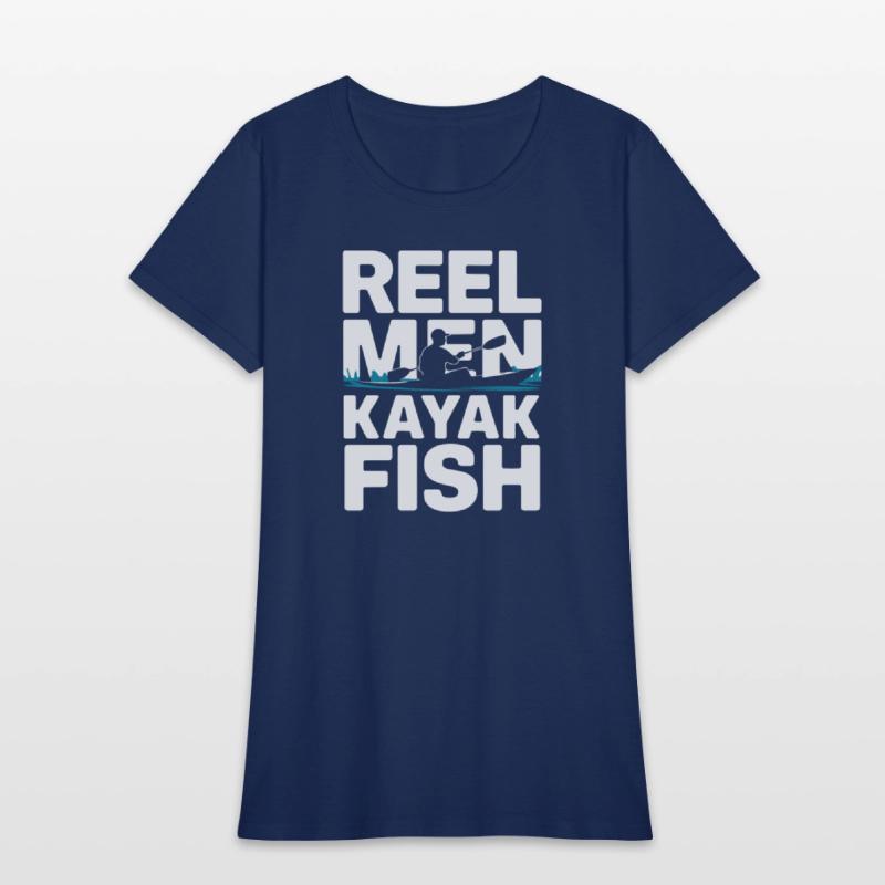 Reel Men Kayak Fish Kayak Fishing Design