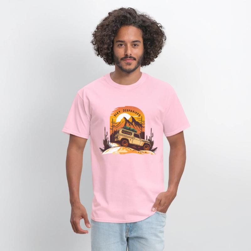 Retro vintage Hiking Car Desert