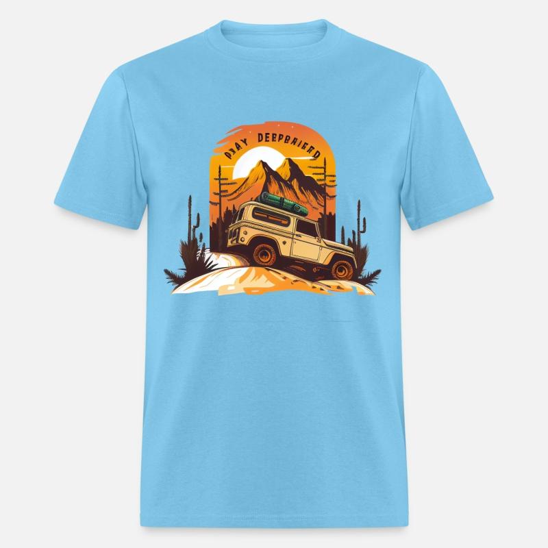 Retro vintage Hiking Car Desert