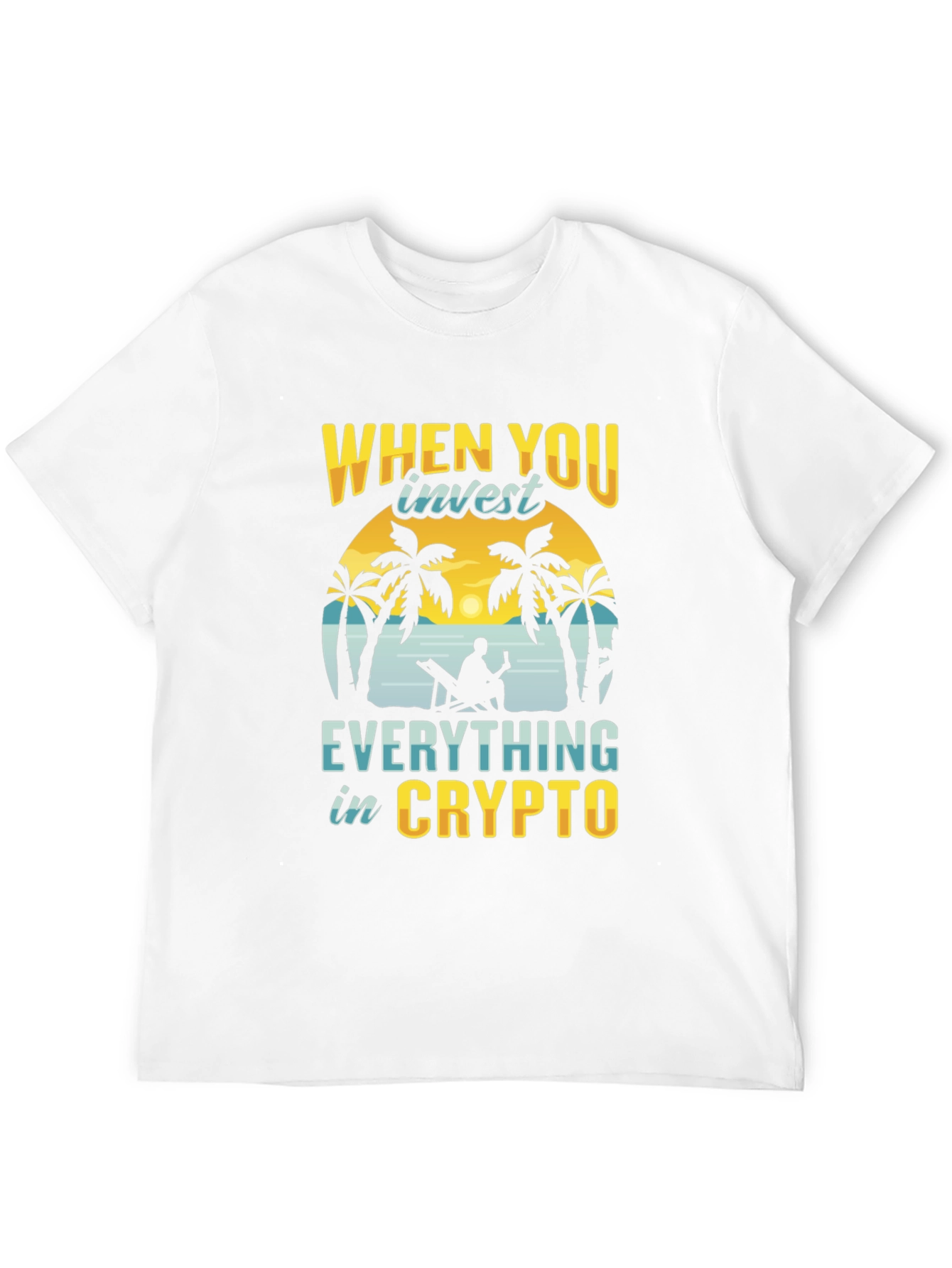 Crypto Investor T-Shirt - Beach Design