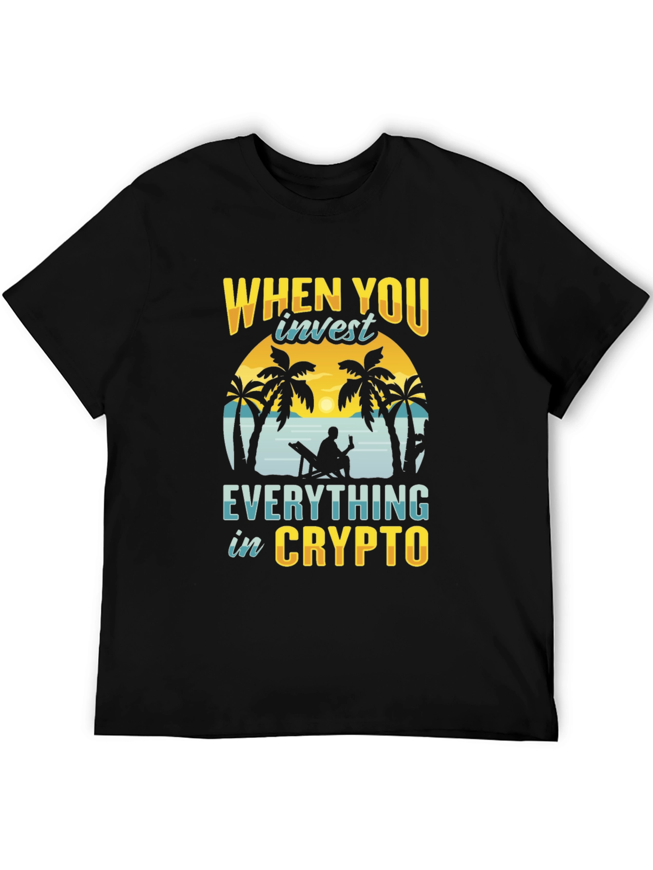 Crypto Investor T-Shirt - Beach Design
