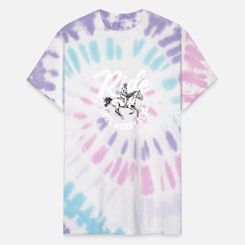 Ride More Worry Less Riding Girl Horseback