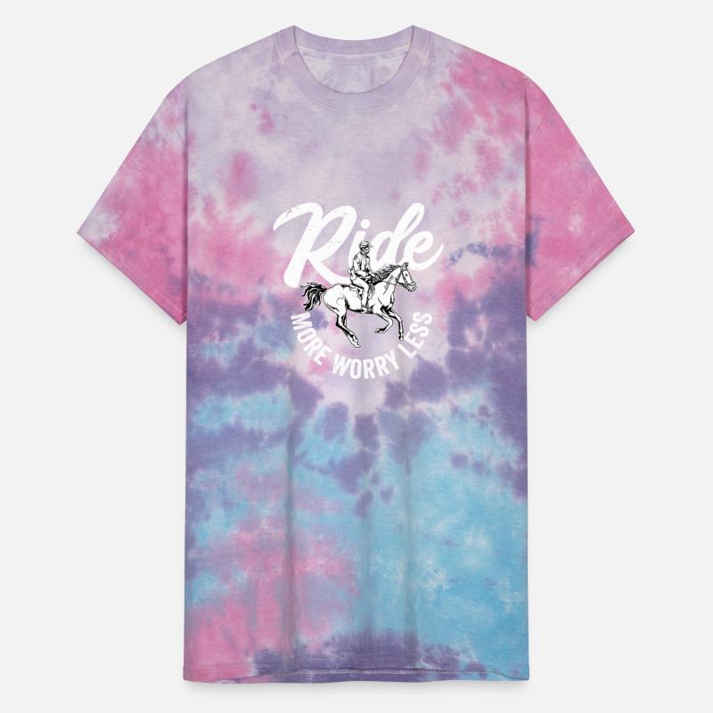 Ride More Worry Less Riding Girl Horseback