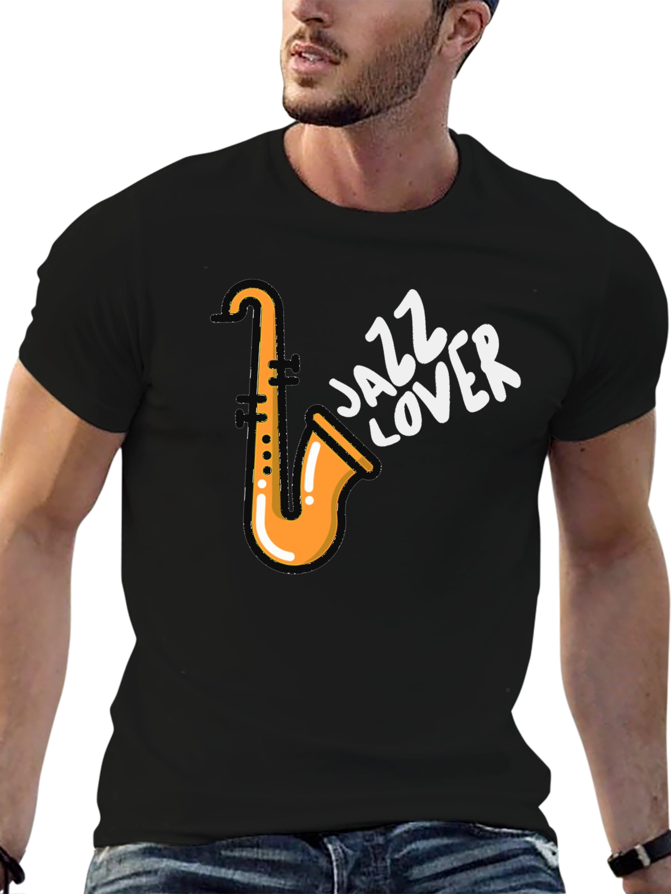 Jazz Lover T-Shirt - Saxophone Design