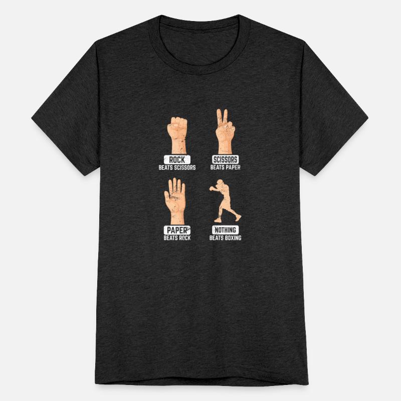 Rock Paper Scissors Nothing Beats Boxing Funny Box