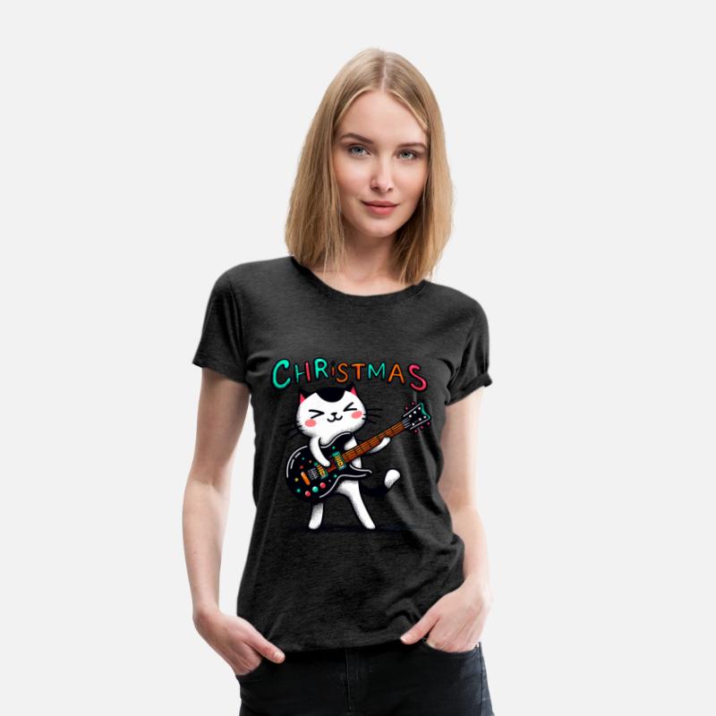 Rockin' Christmas: Black and White Cat Guitarist