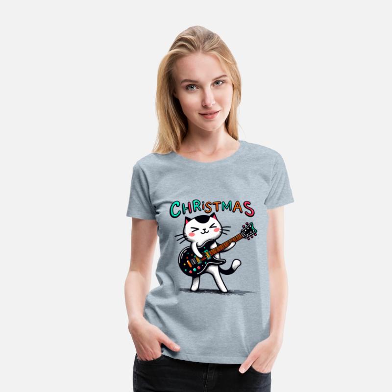 Rockin' Christmas: Black and White Cat Guitarist
