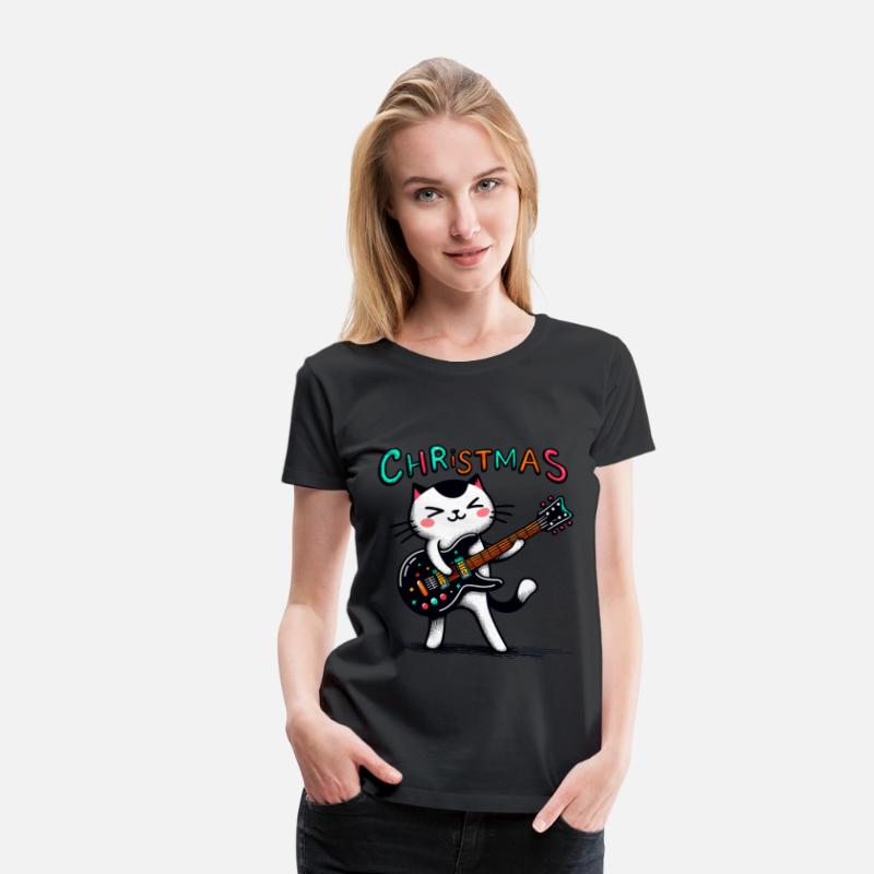 Rockin' Christmas: Black and White Cat Guitarist