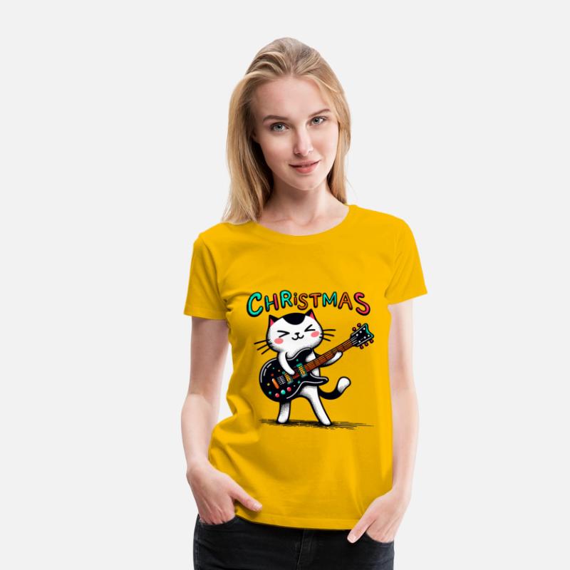 Rockin' Christmas: Black and White Cat Guitarist