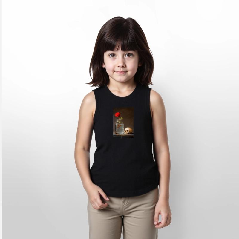 Rose and Skull Still Life