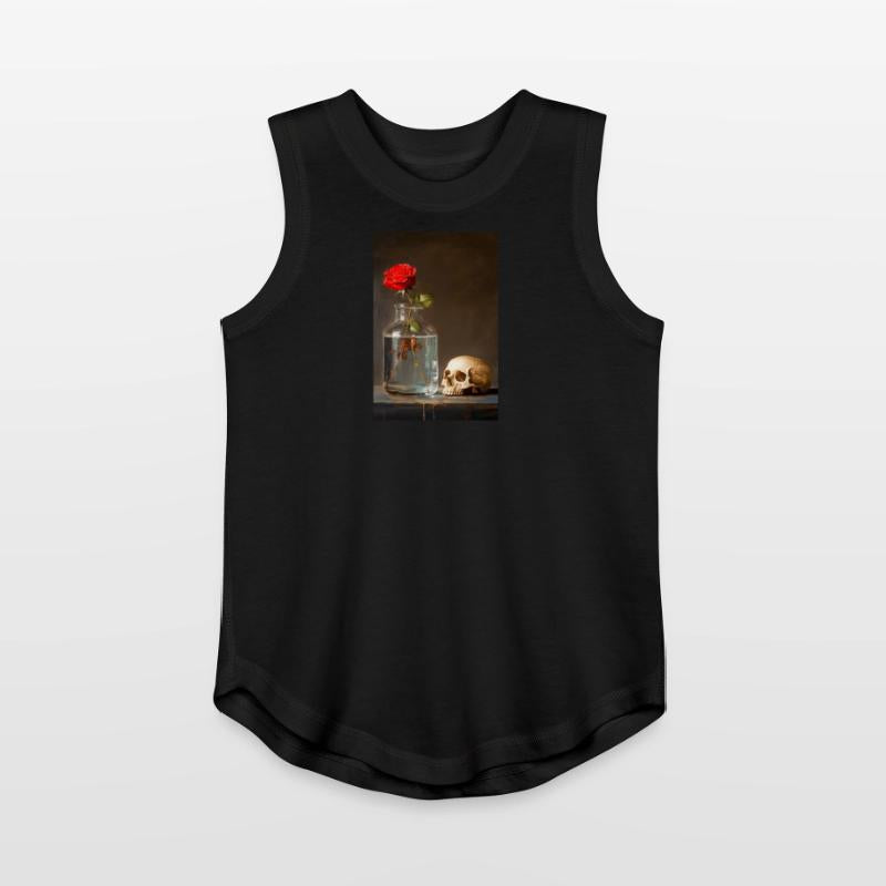 Rose and Skull Still Life