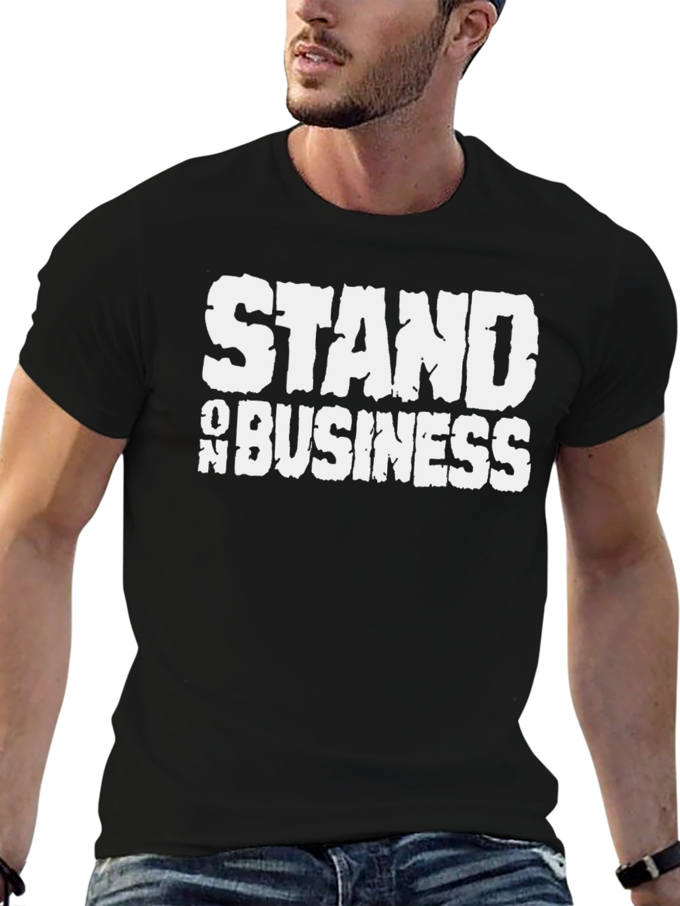 Stand On Business Black Graphic T-Shirt