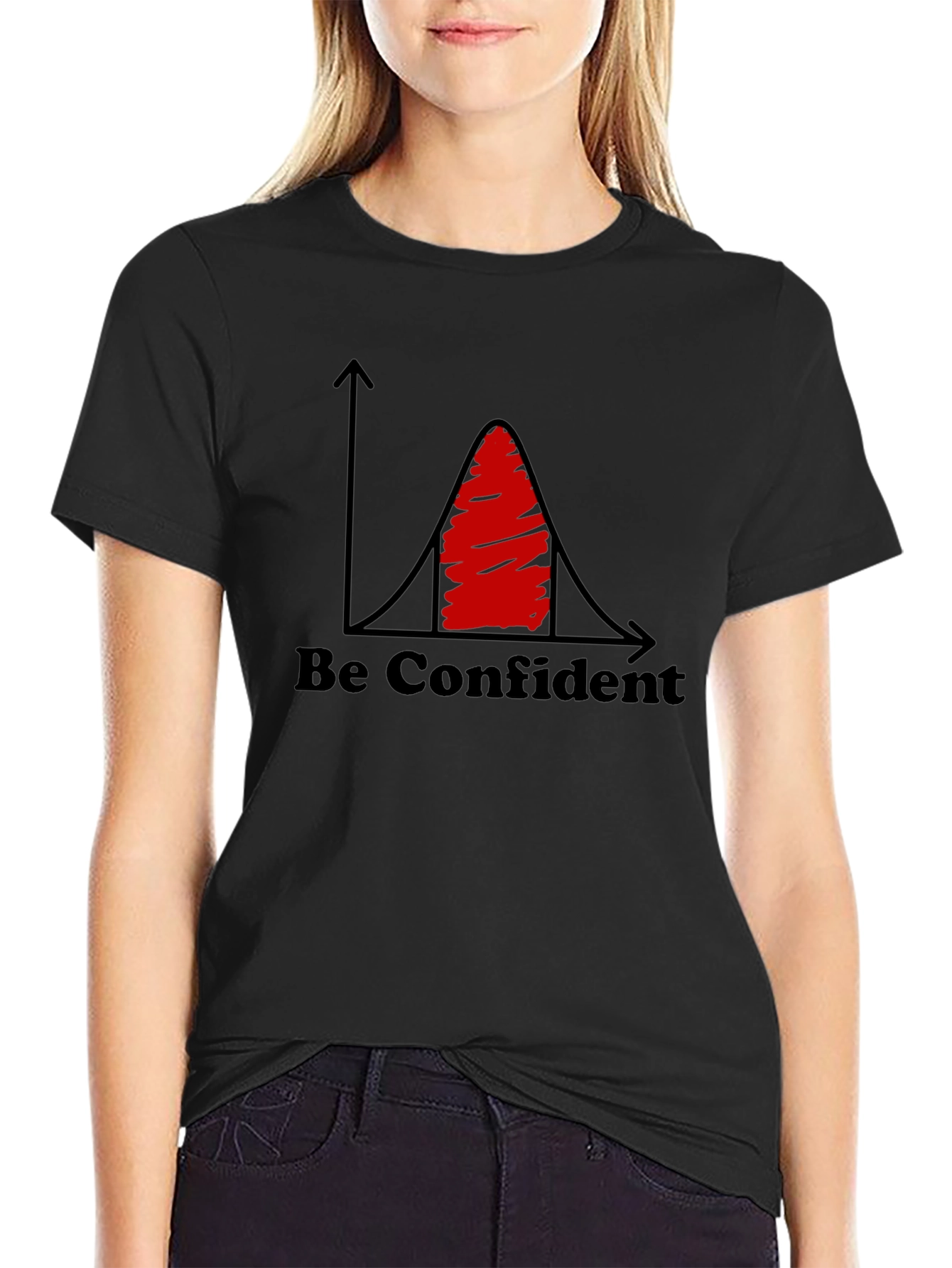 Be Confident Curve Graphic Tee