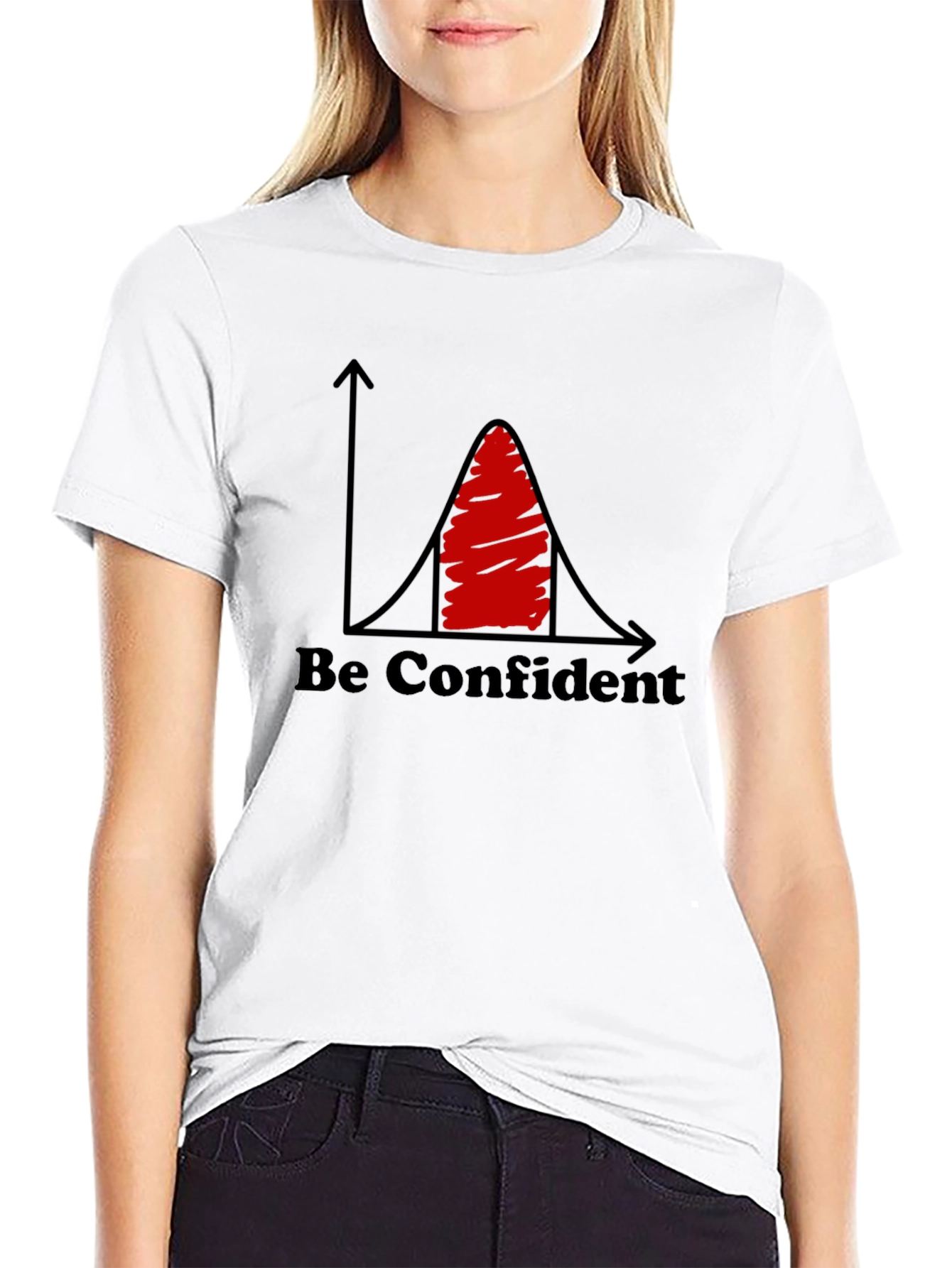 Be Confident Curve Graphic Tee