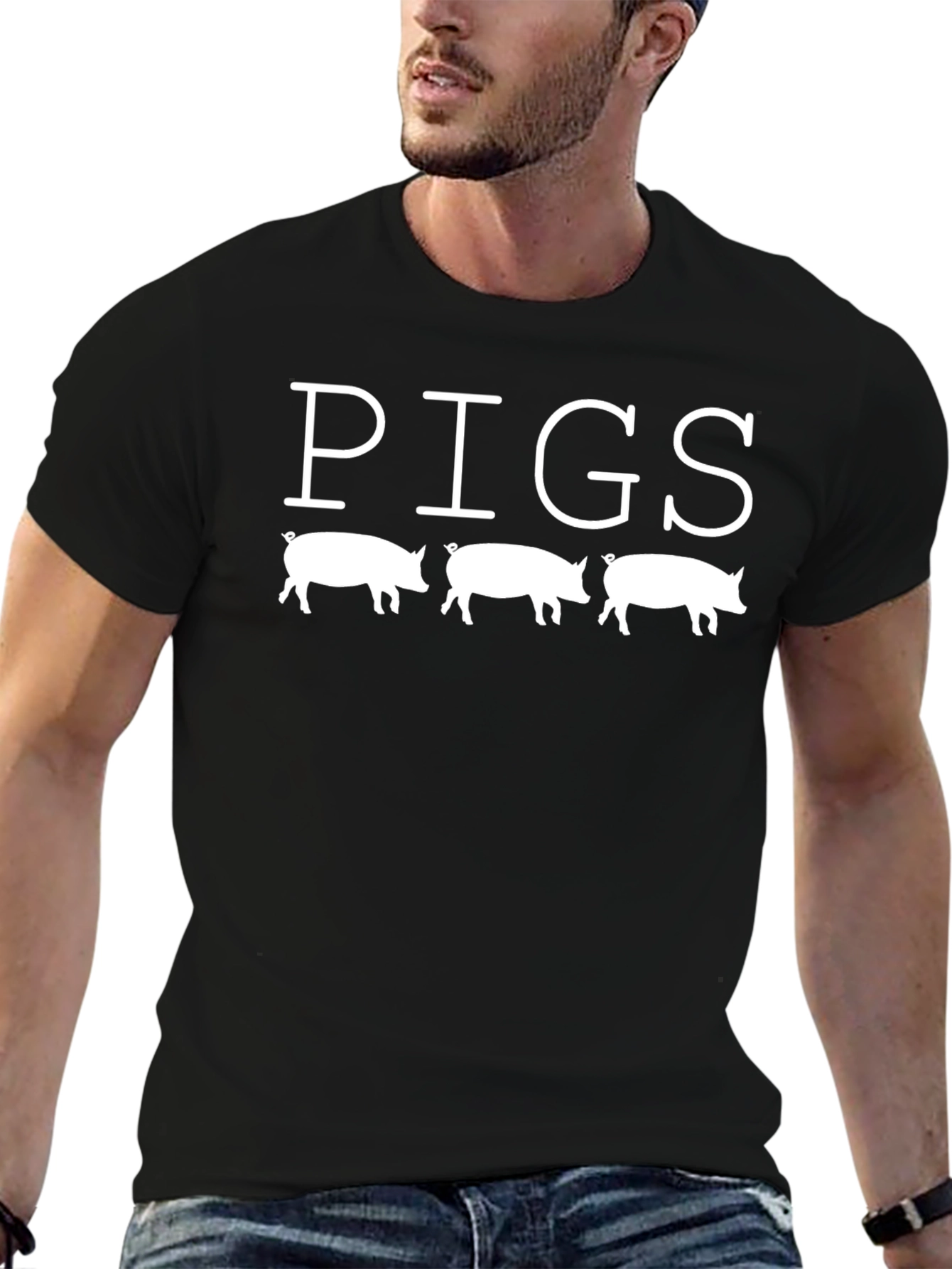PIGS Graphic Tee - Funny Pig Lover Shirt
