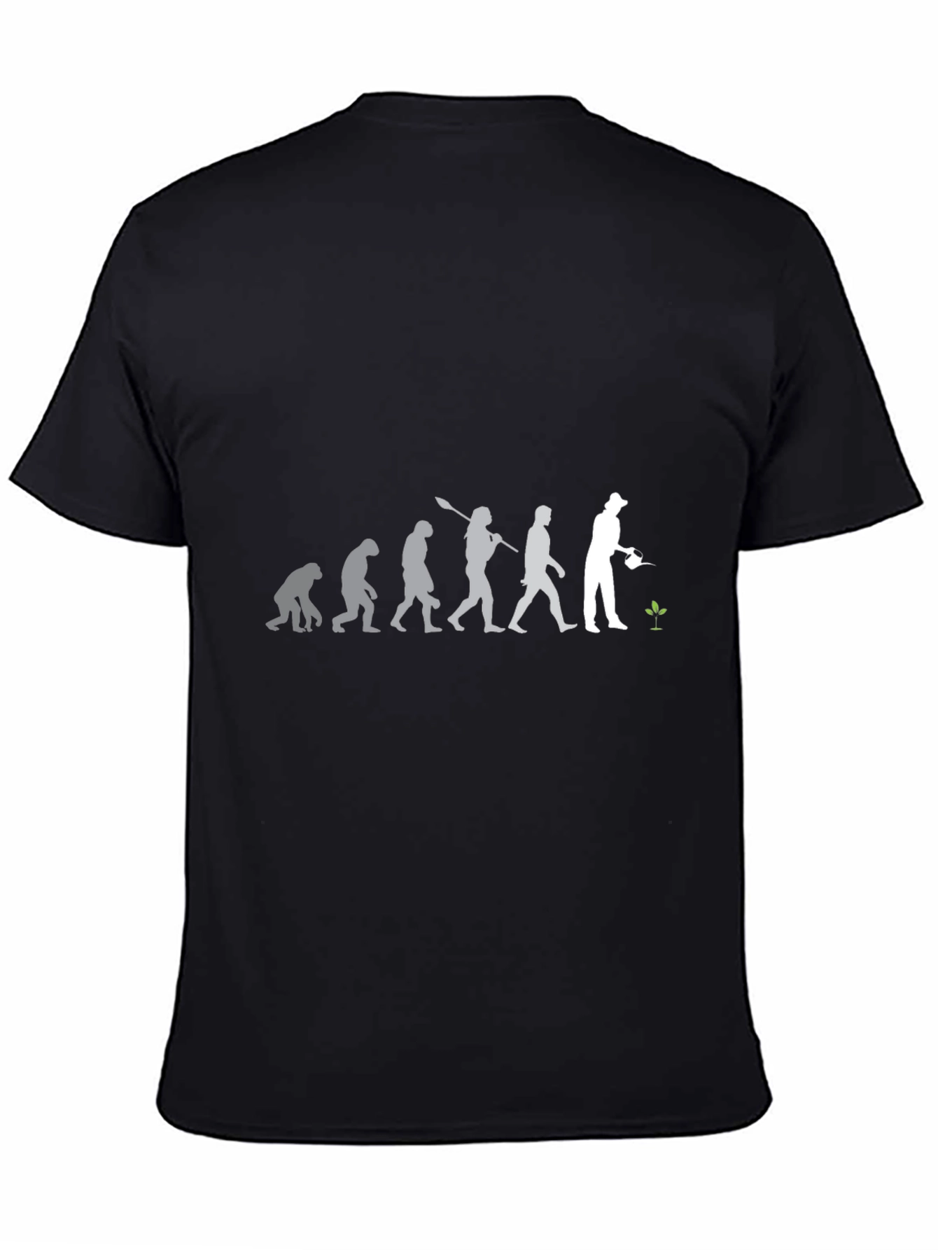Evolution of Gardener T-Shirt - Black Cotton Blend