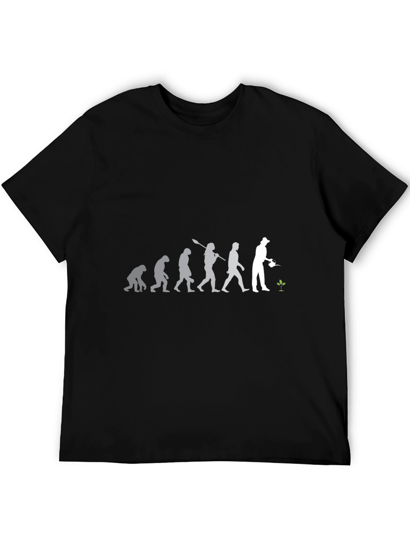 Evolution of Gardener T-Shirt - Black Cotton Blend