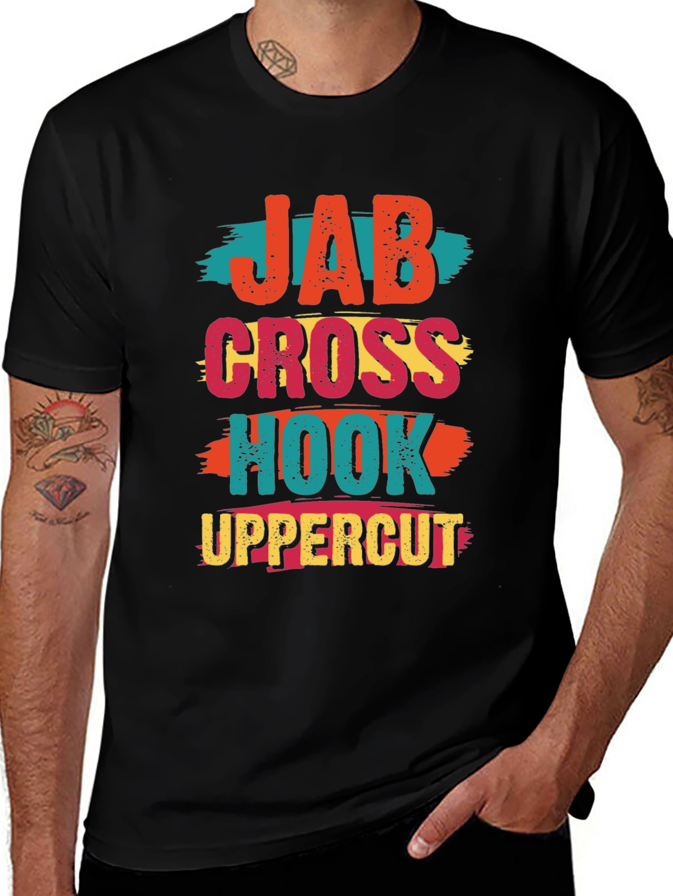 Jab Cross Hook Uppercut Graphic Tee - Boxing T-Shirt