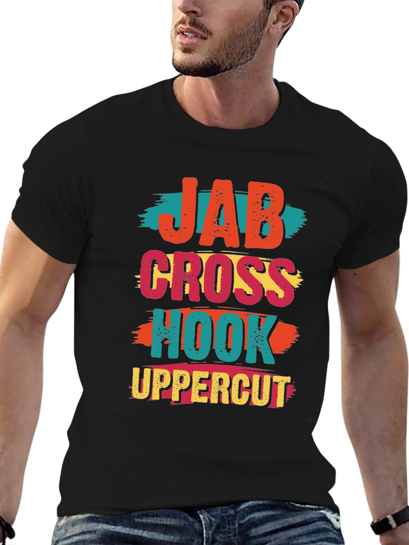 Jab Cross Hook Uppercut Graphic Tee - Boxing T-Shirt