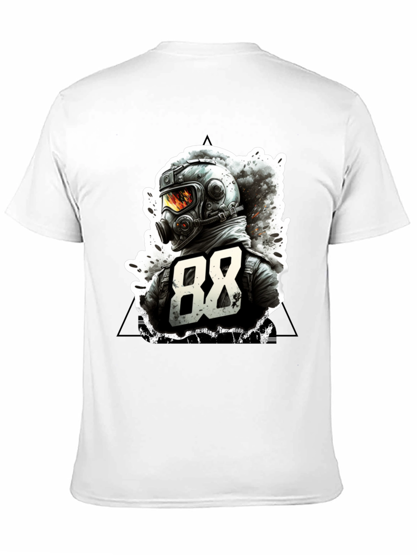 Graphic Tee - 88 Design Black T-Shirt