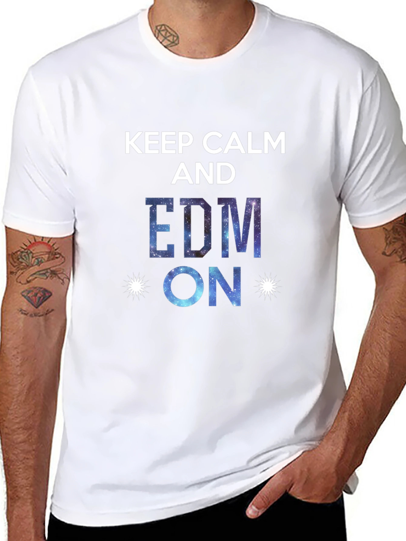 Keep Calm and EDM On Graphic T-Shirt