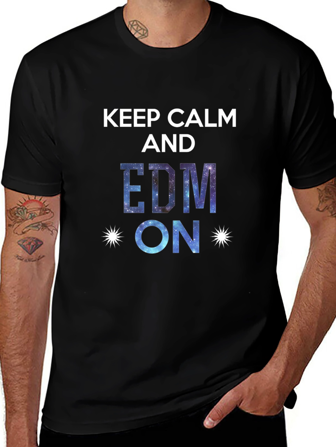 Keep Calm and EDM On Graphic T-Shirt