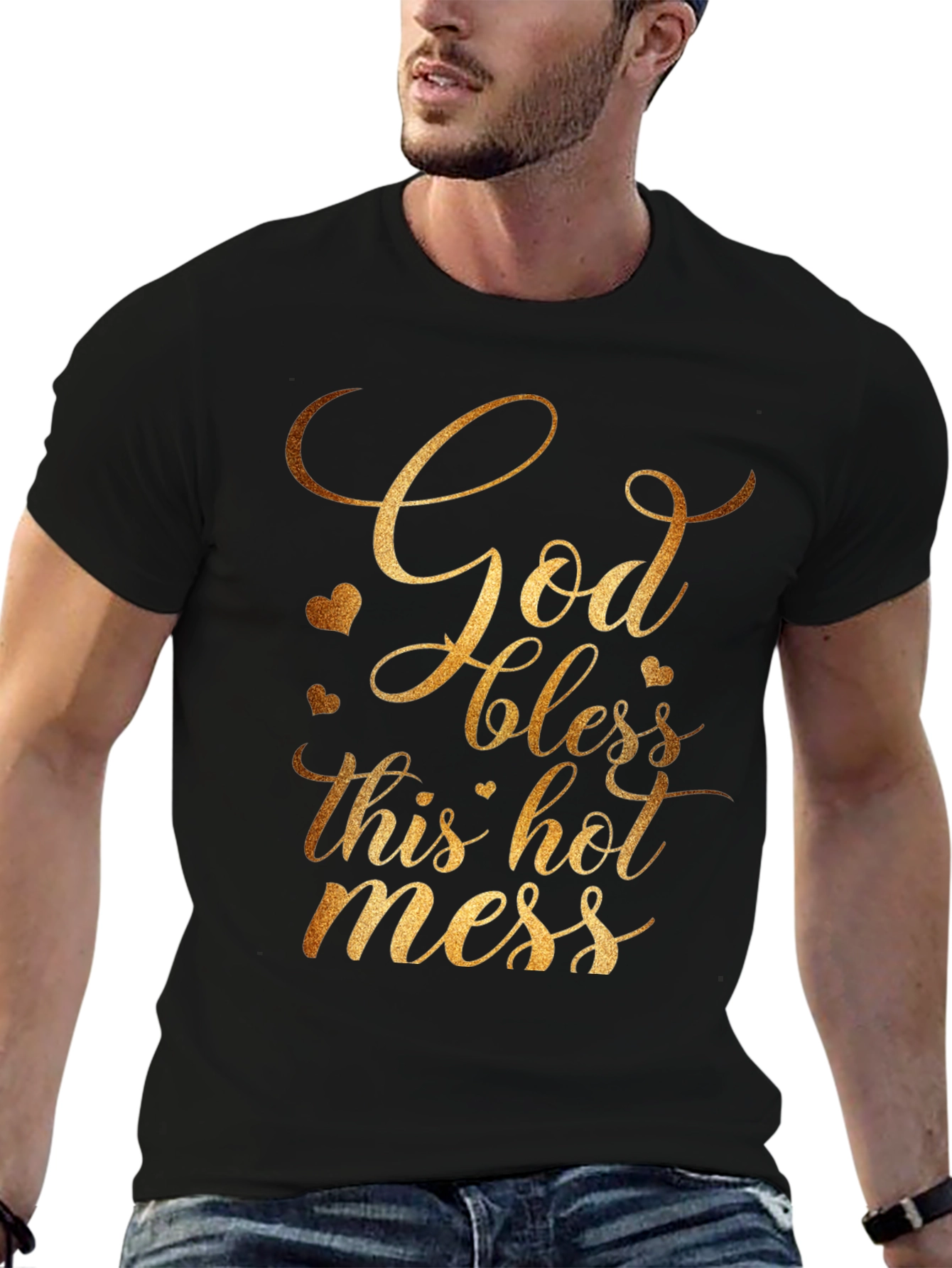 God Bless This Hot Mess T-Shirt - Gildan