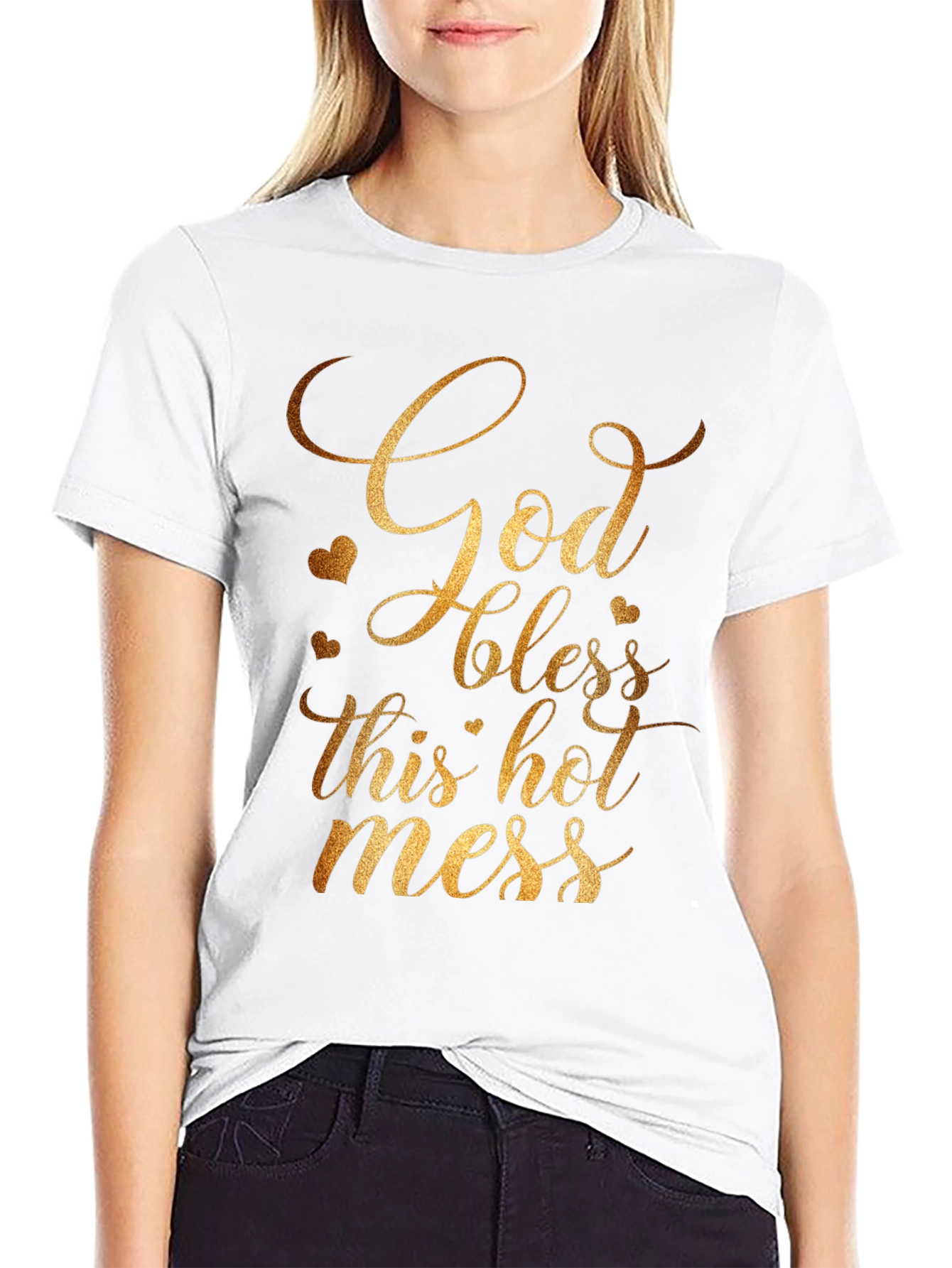 God Bless This Hot Mess T-Shirt - Gildan