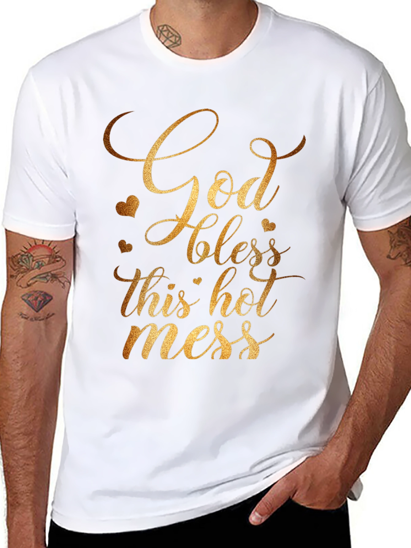 God Bless This Hot Mess T-Shirt - Gildan