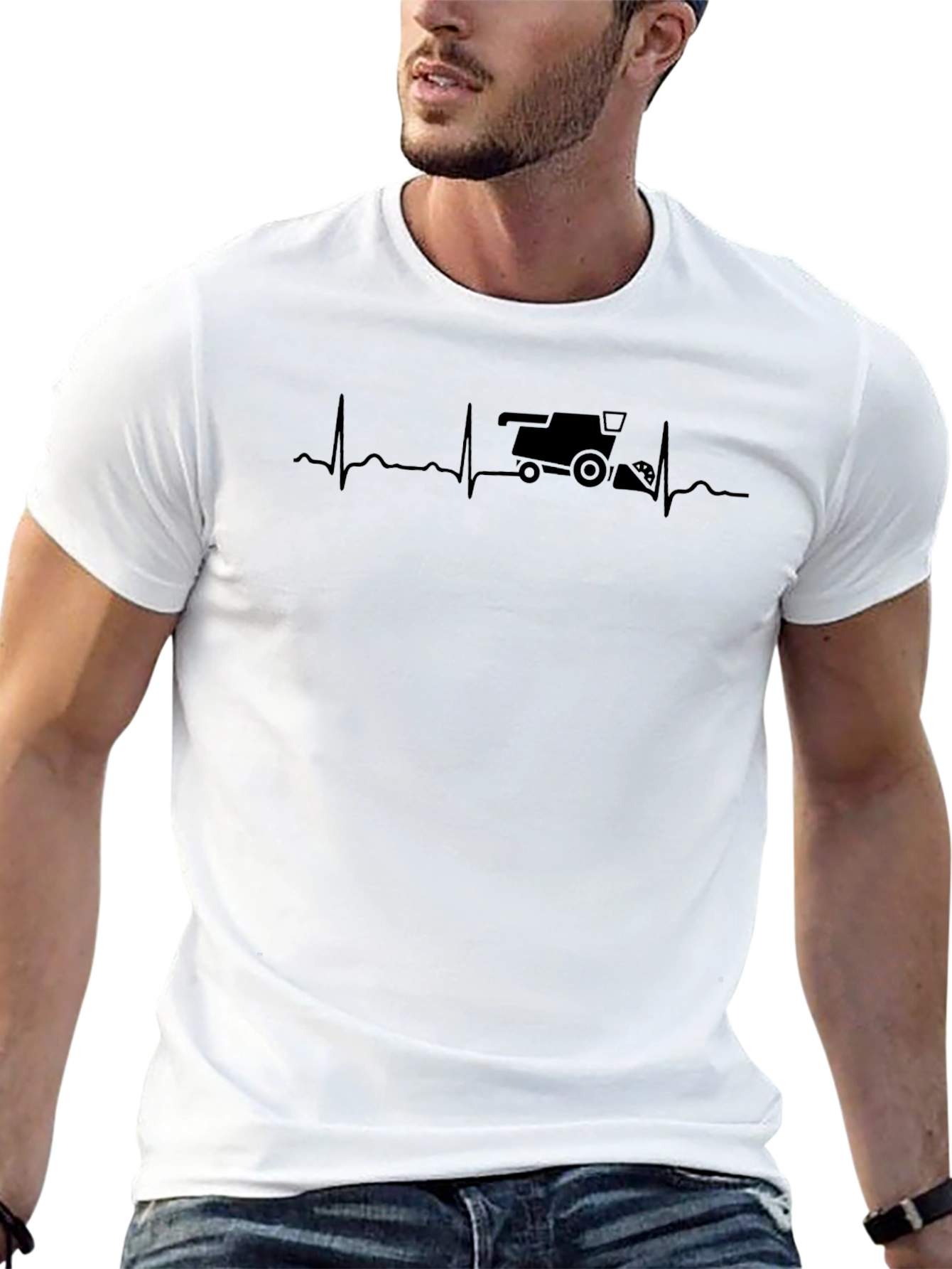 Combine Heartbeat T-Shirt - Farming Life Tee